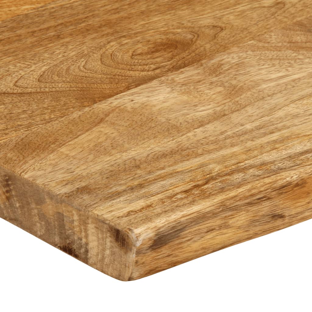 vidaXL Table Top 120x40x3.8 cm Live Edge Solid Wood Mango