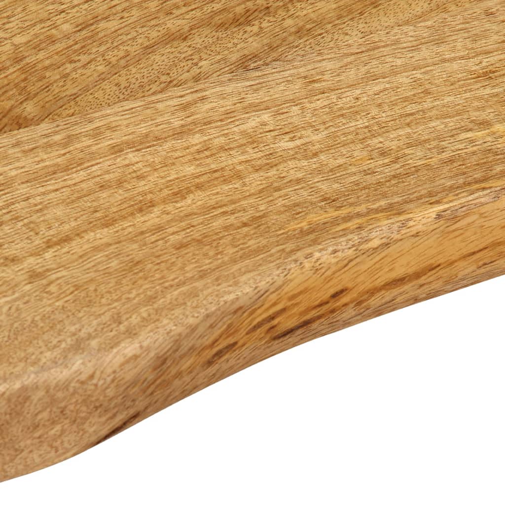 vidaXL Table Top 120x40x3.8 cm Live Edge Solid Wood Mango