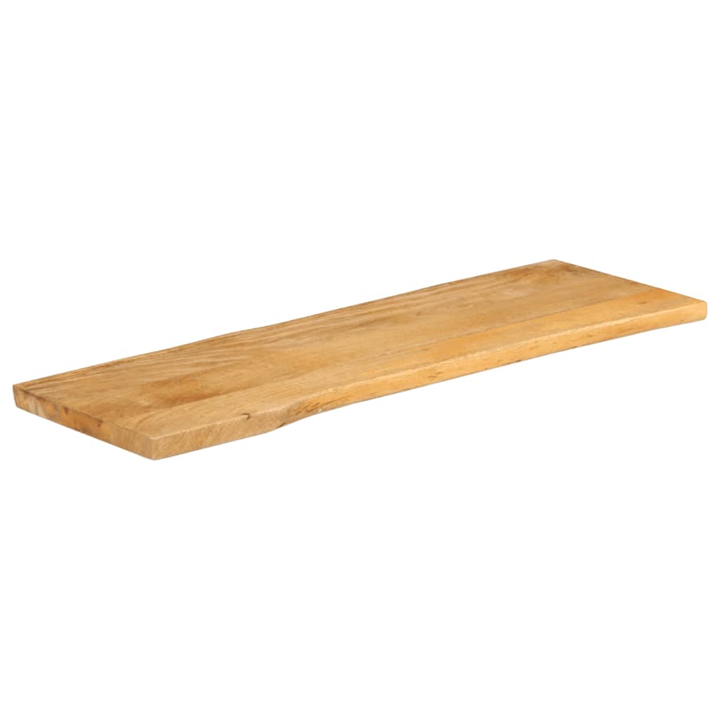 vidaXL Table Top 140x40x3.8 cm Live Edge Solid Wood Mango