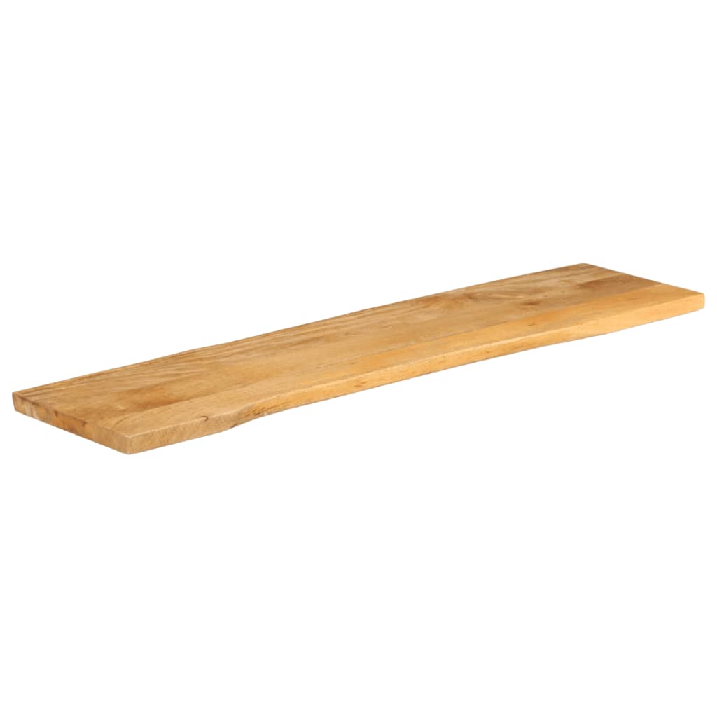 vidaXL Table Top 160x40x3.8 cm Live Edge Solid Wood Mango