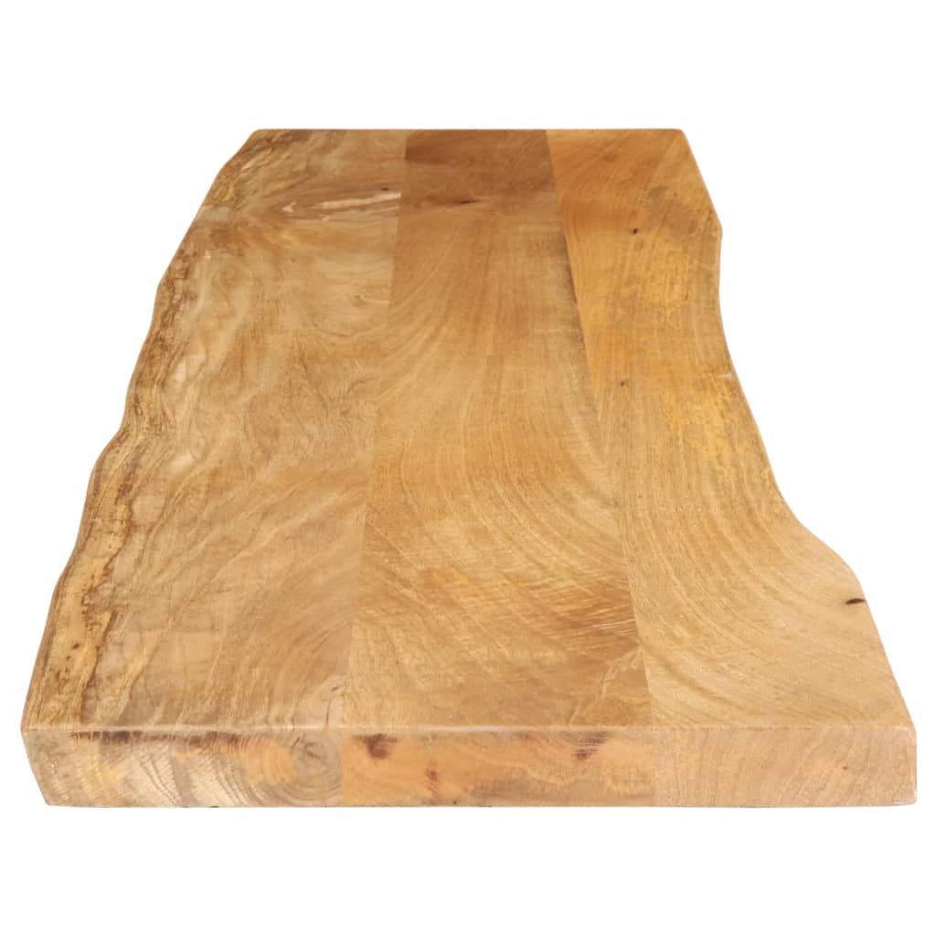 vidaXL Table Top 160x40x3.8 cm Live Edge Solid Wood Mango