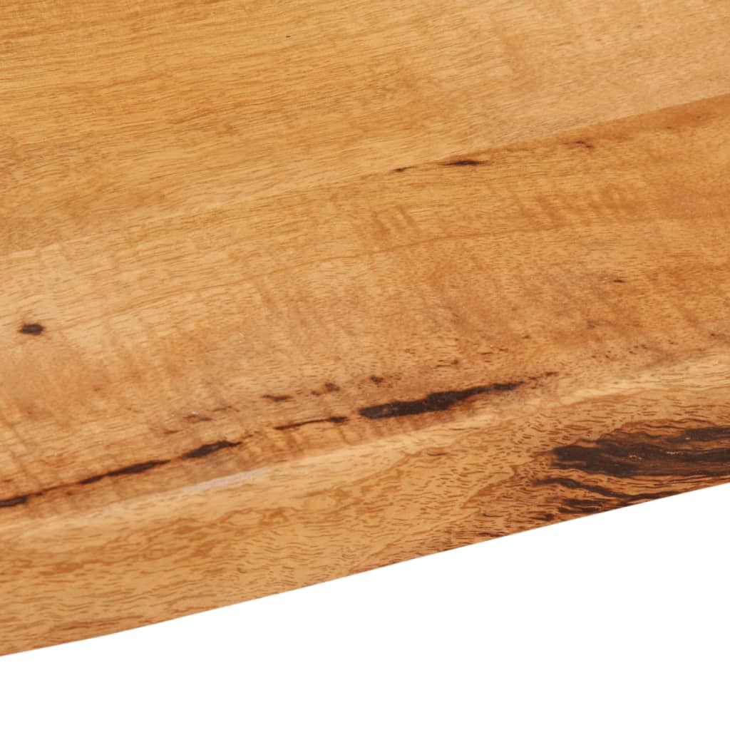 vidaXL Table Top 90x60x3.8 cm Live Edge Solid Wood Mango