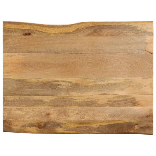 vidaXL Table Top 110x80x3.8 cm Live Edge Solid Wood Mango