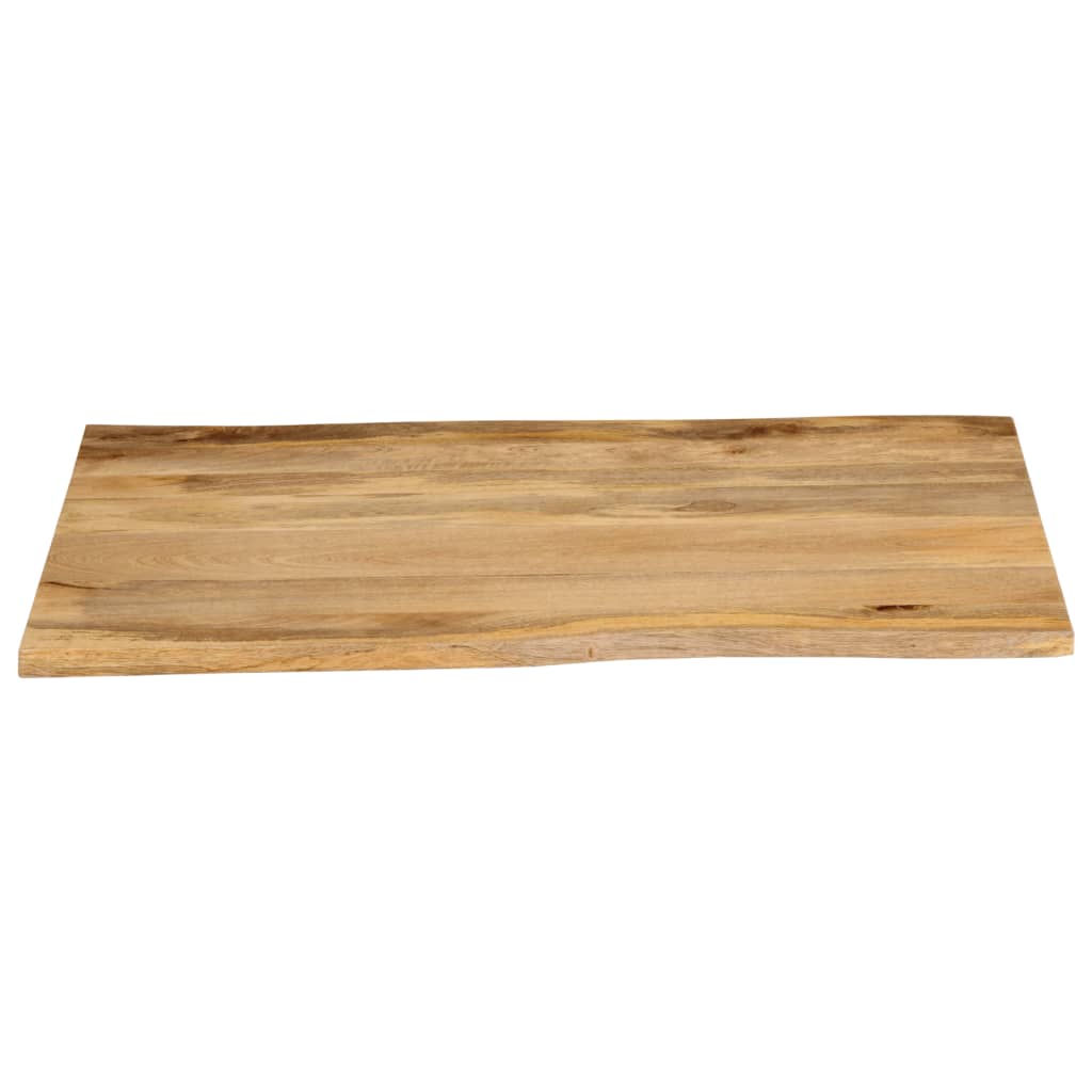 vidaXL Table Top 110x80x3.8 cm Live Edge Solid Wood Mango