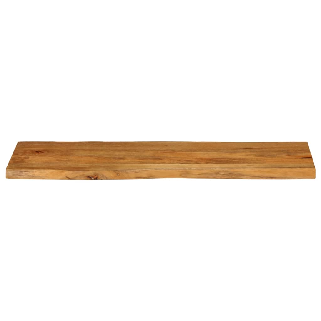 vidaXL Table Top 110x40x2.5 cm Live Edge Solid Wood Mango