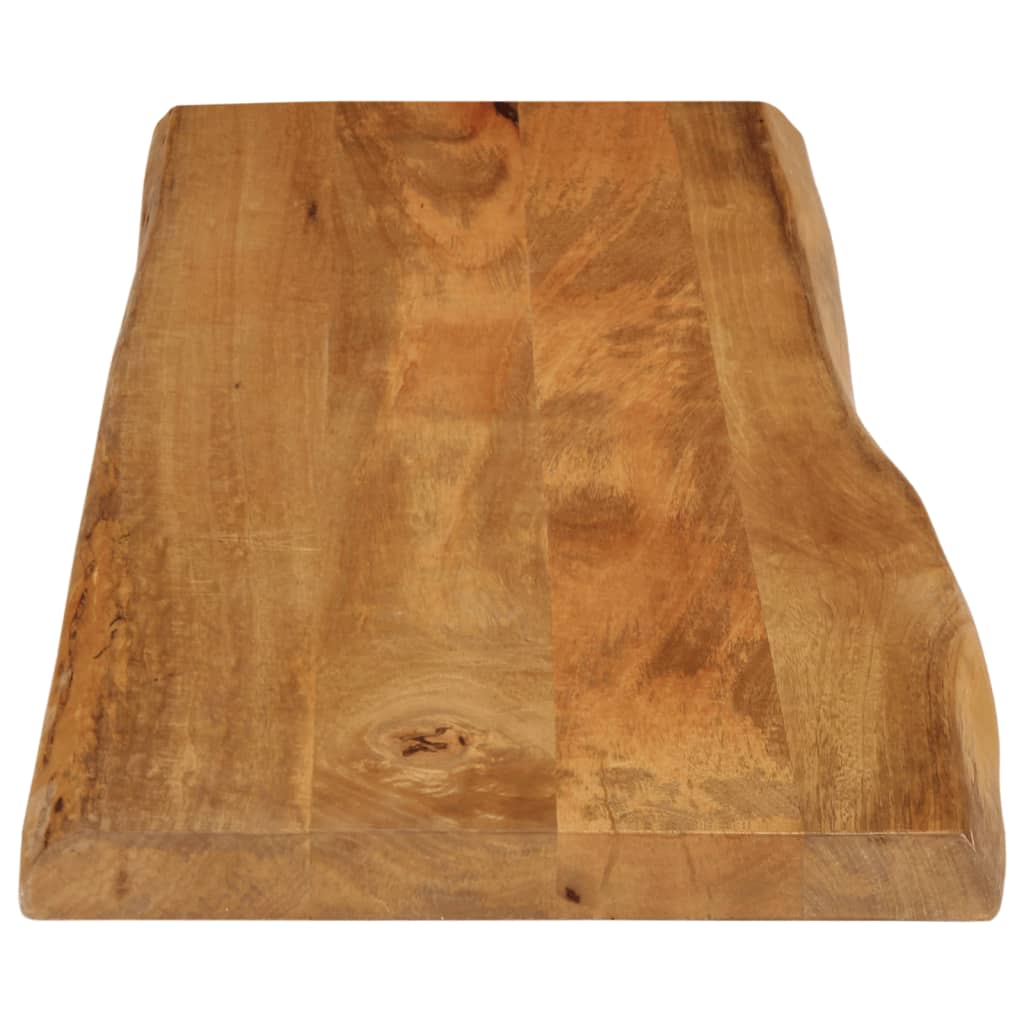 vidaXL Table Top 110x40x2.5 cm Live Edge Solid Wood Mango