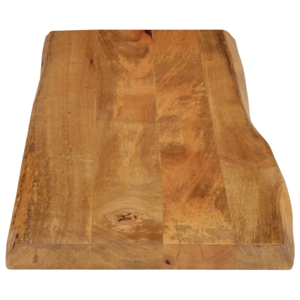 vidaXL Table Top 120x40x2.5 cm Live Edge Solid Wood Mango