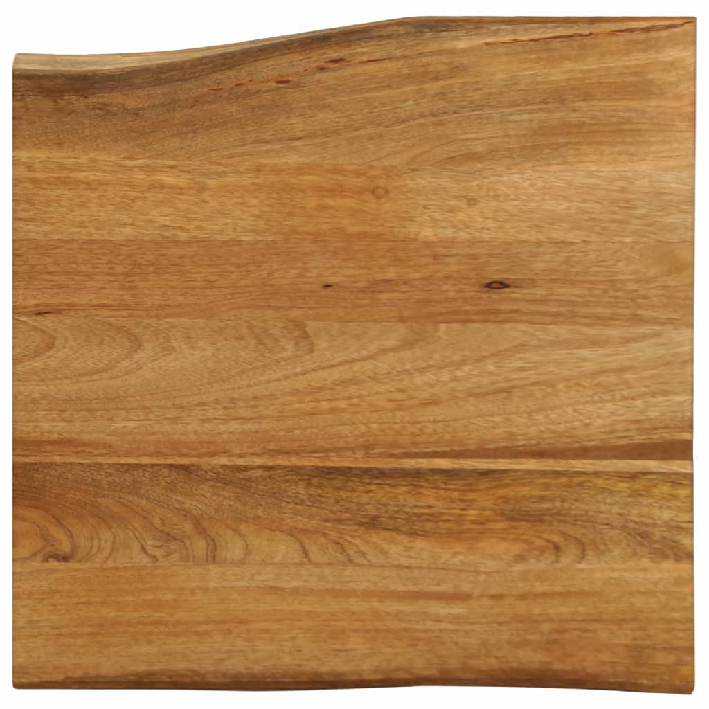 vidaXL Table Top 60x60x2.5 cm Live Edge Solid Wood Mango