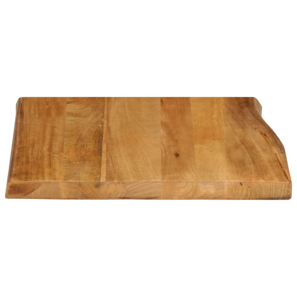 vidaXL Table Top 60x60x2.5 cm Live Edge Solid Wood Mango