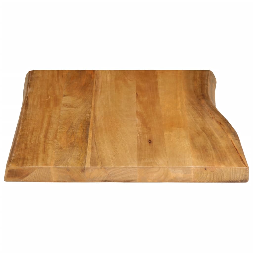 vidaXL Table Top 70x60x2.5 cm Live Edge Solid Wood Mango