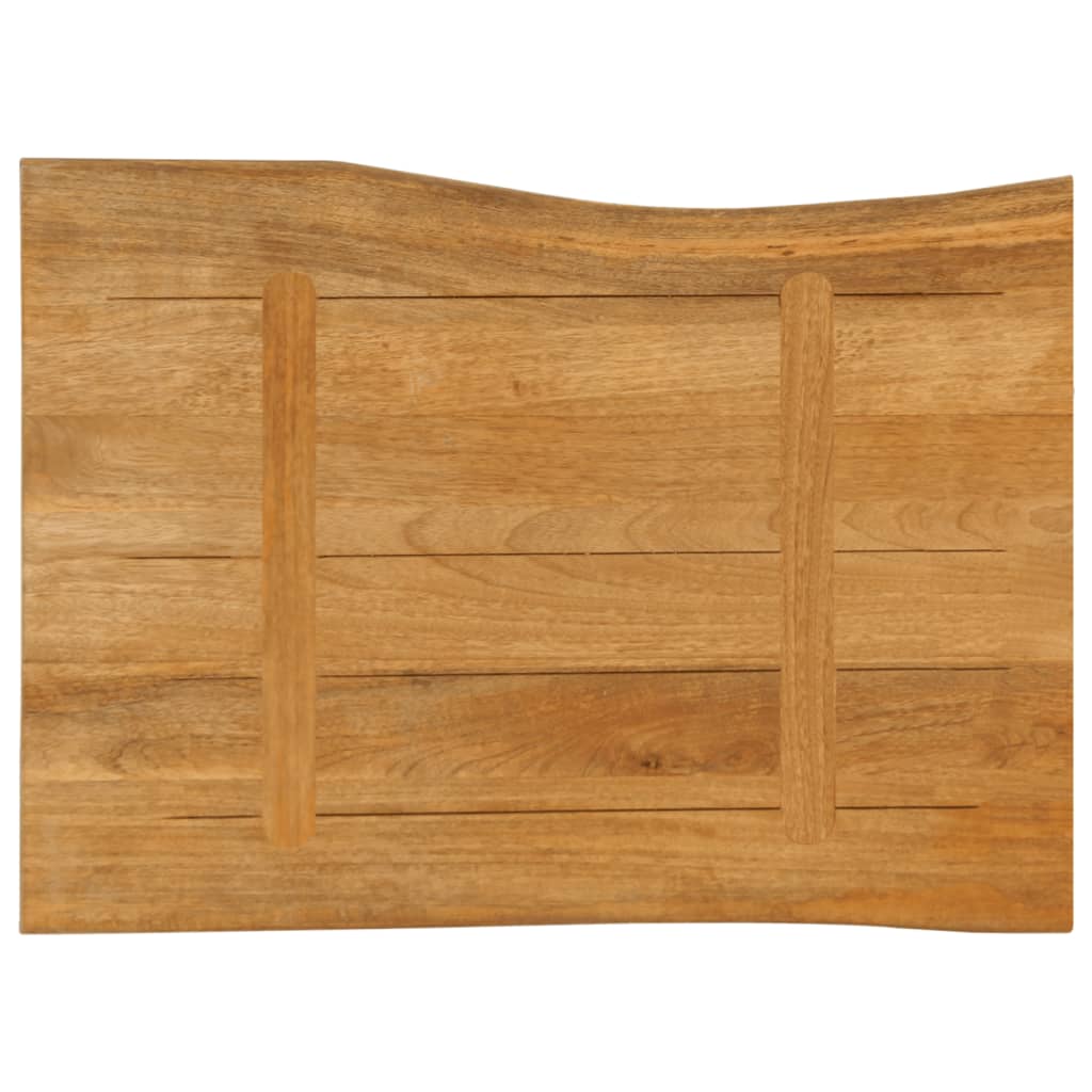 vidaXL Table Top 70x60x2.5 cm Live Edge Solid Wood Mango