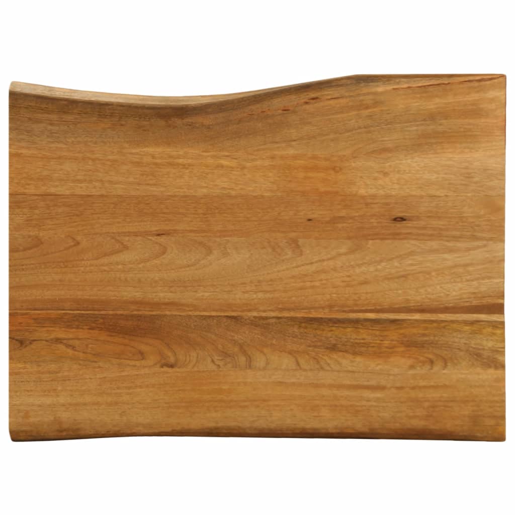 vidaXL Table Top 80x60x2.5 cm Live Edge Solid Wood Mango