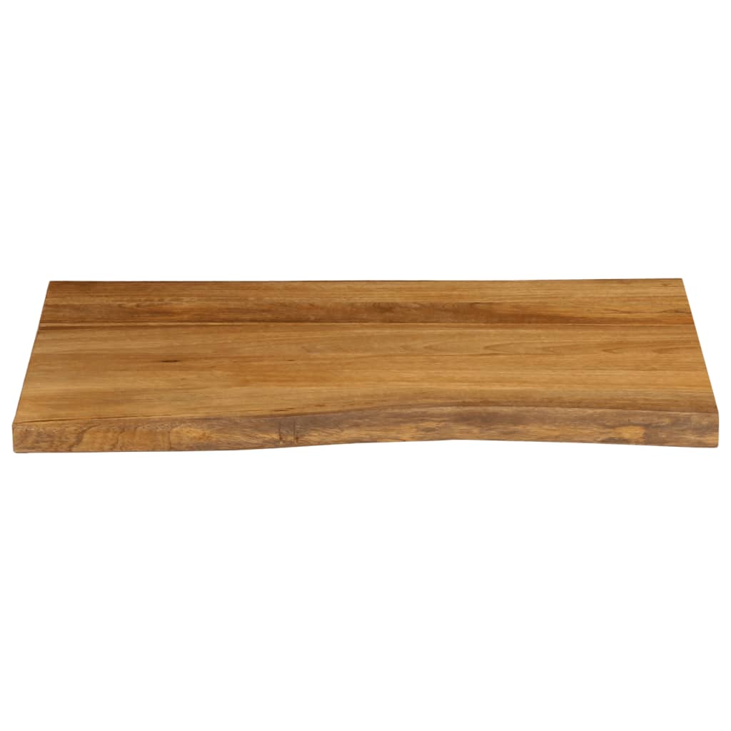 vidaXL Table Top 80x60x2.5 cm Live Edge Solid Wood Mango