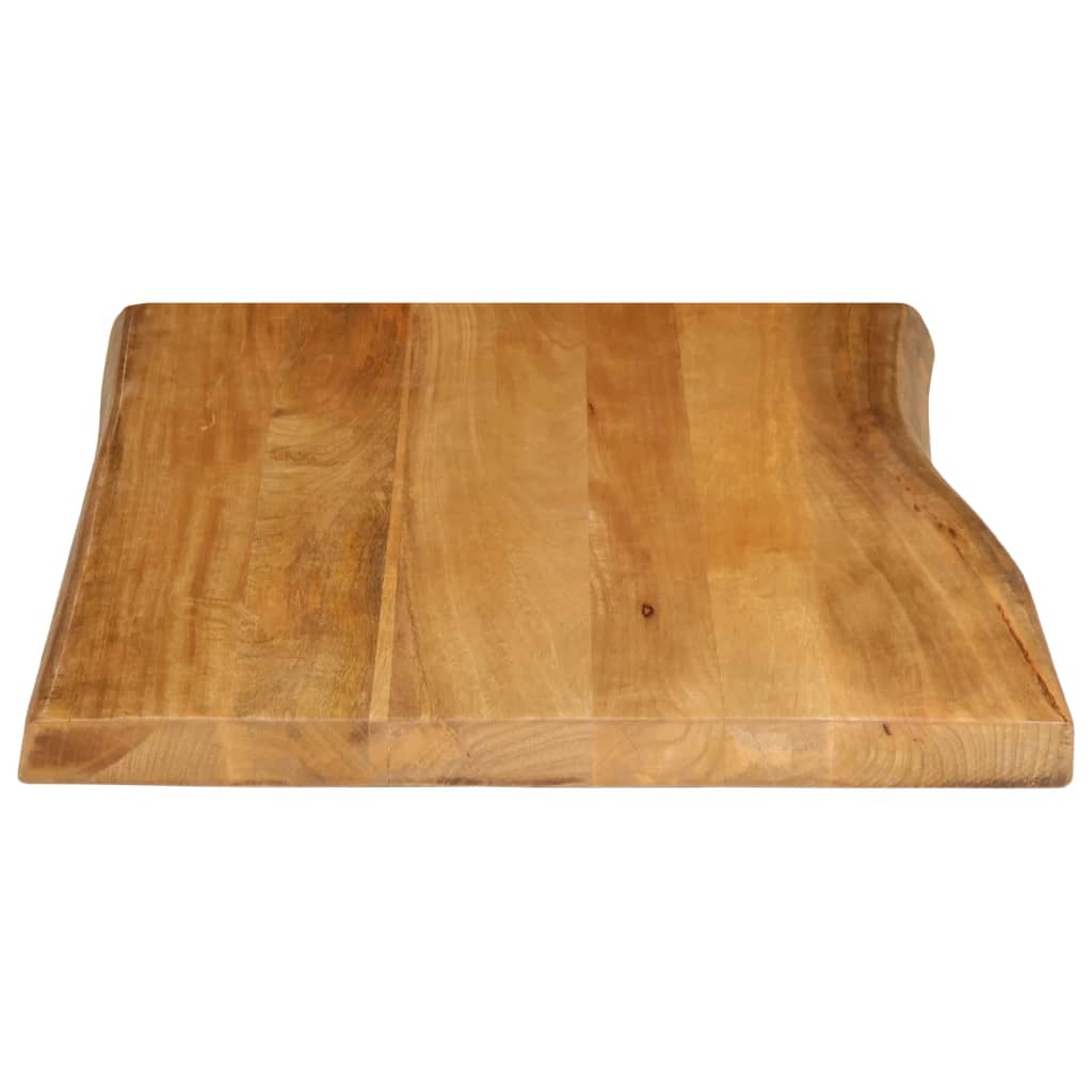 vidaXL Table Top 80x60x2.5 cm Live Edge Solid Wood Mango