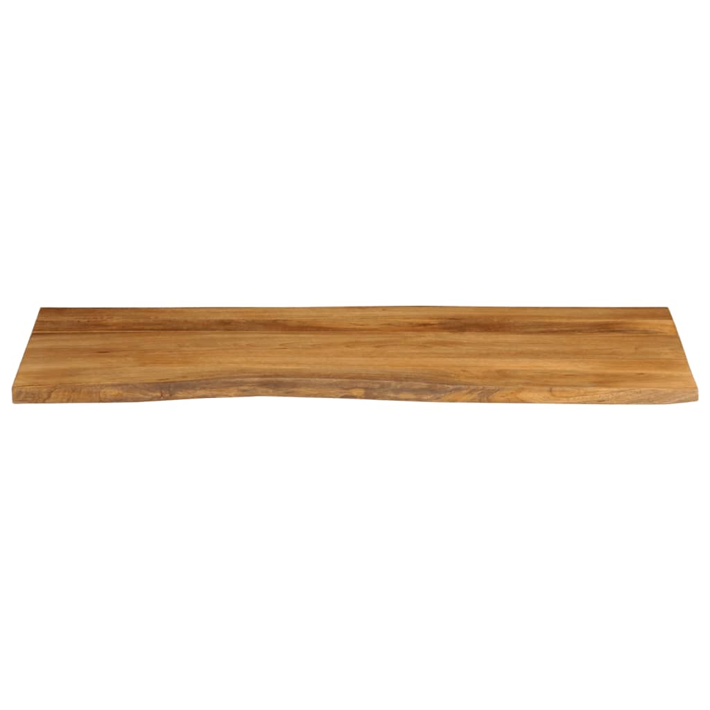 vidaXL Table Top 140x60x2.5 cm Live Edge Solid Wood Mango