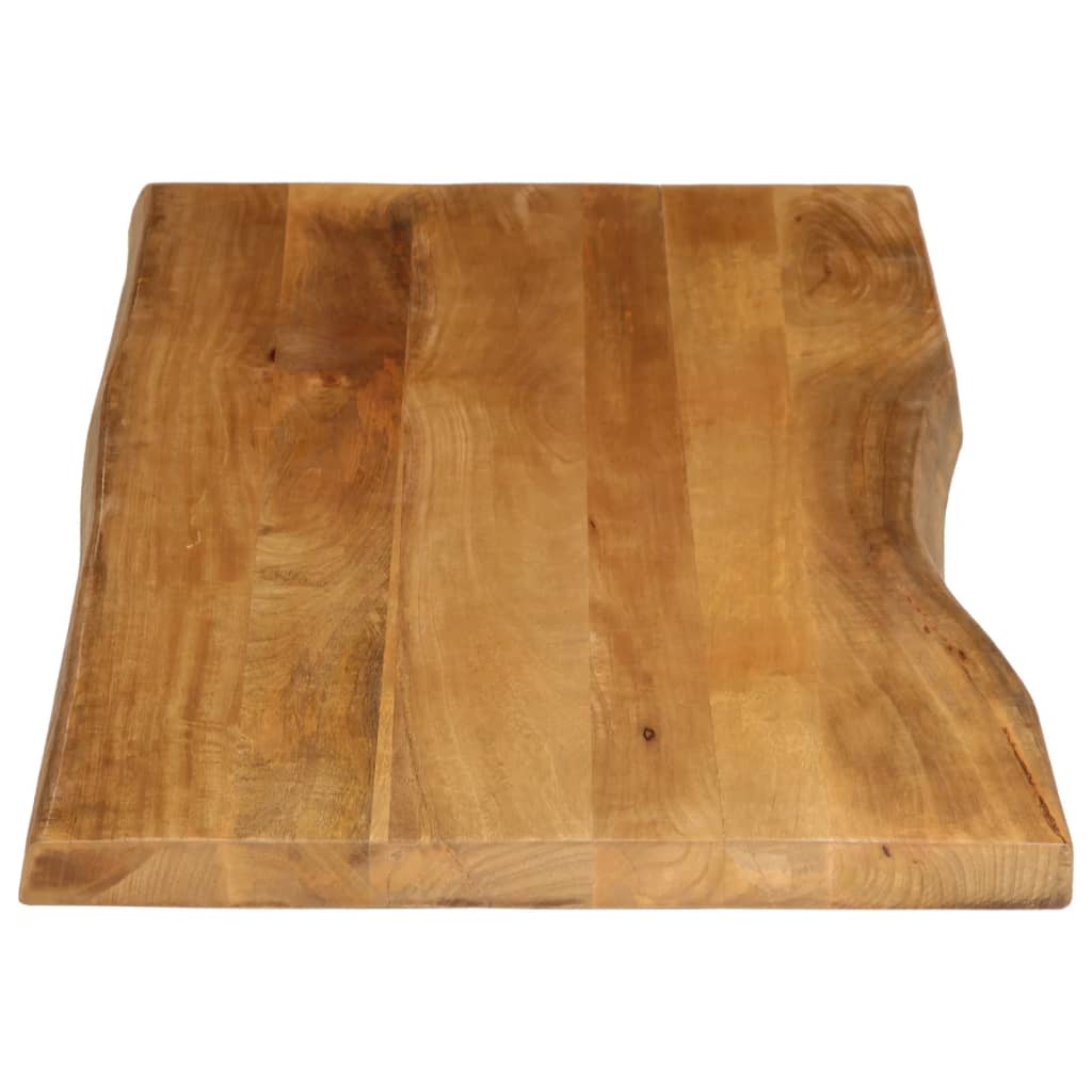 vidaXL Table Top 140x60x2.5 cm Live Edge Solid Wood Mango