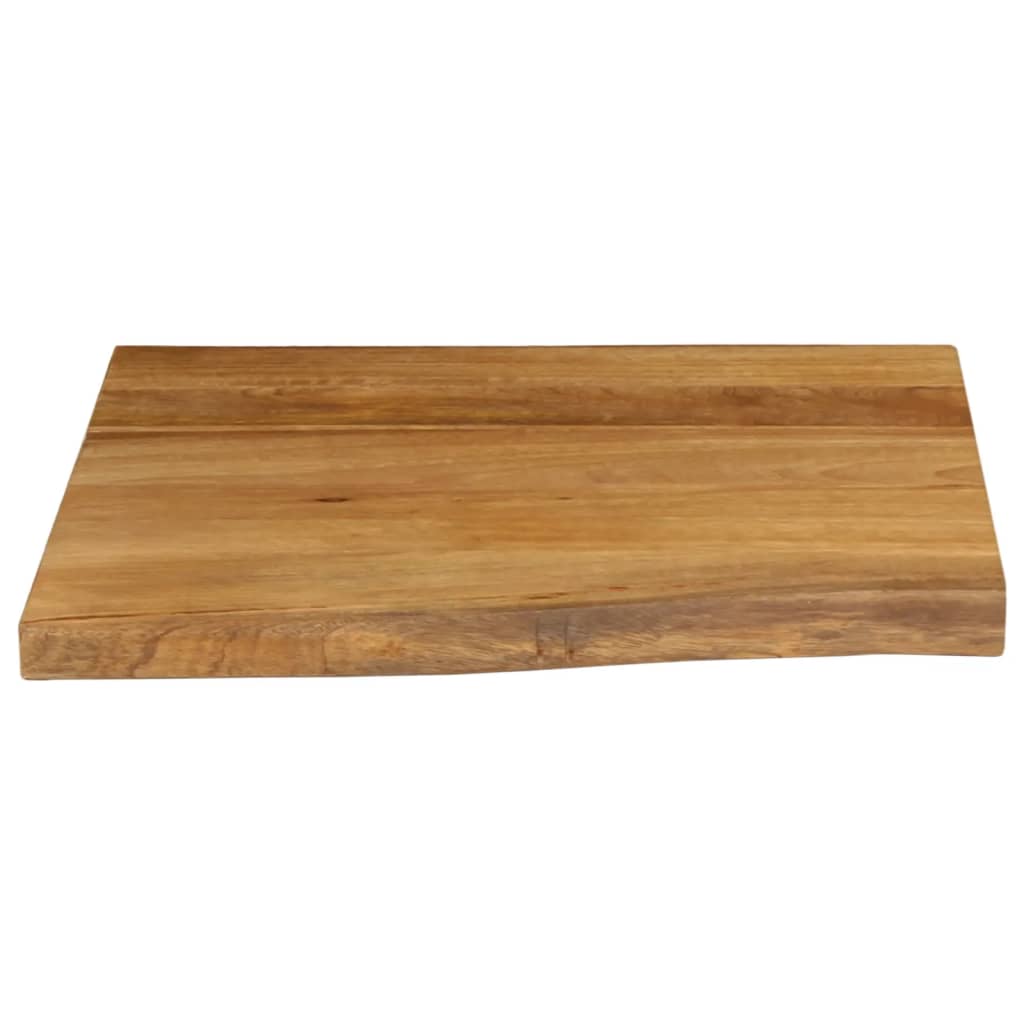 vidaXL Table Top 80x80x2.5 cm Live Edge Solid Wood Mango