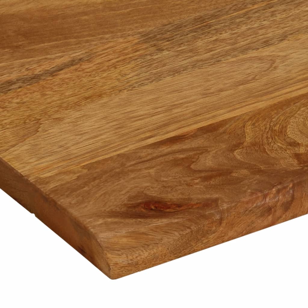 vidaXL Table Top 110x80x2.5 cm Live Edge Solid Wood Mango