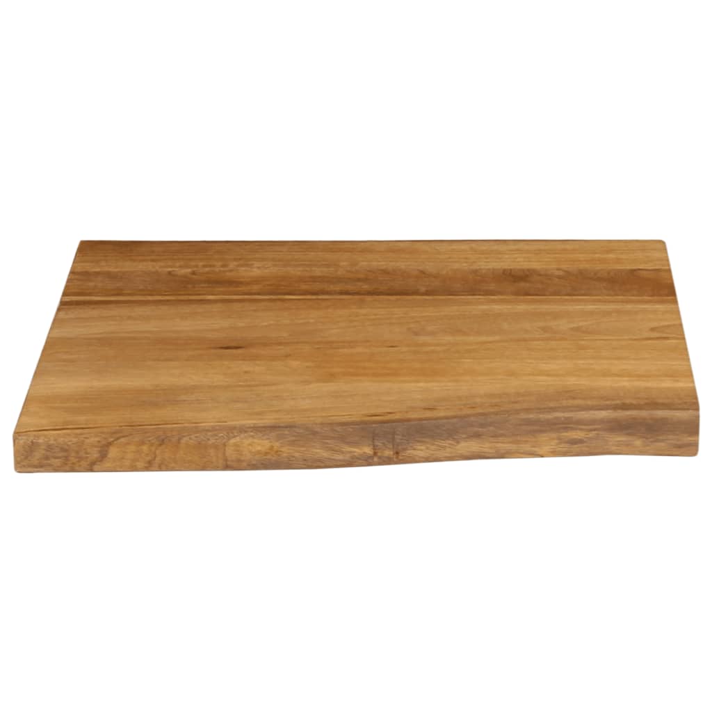 vidaXL Table Top 40x40x3.8 cm Live Edge Solid Wood Mango