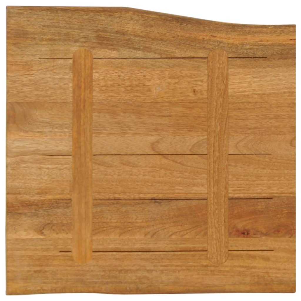 vidaXL Table Top 40x40x3.8 cm Live Edge Solid Wood Mango