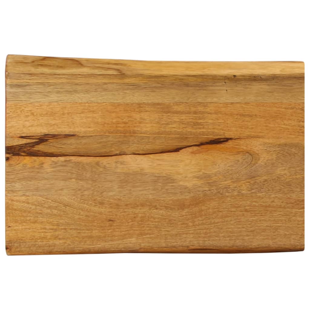 vidaXL Table Top 50x40x3.8 cm Live Edge Solid Wood Mango