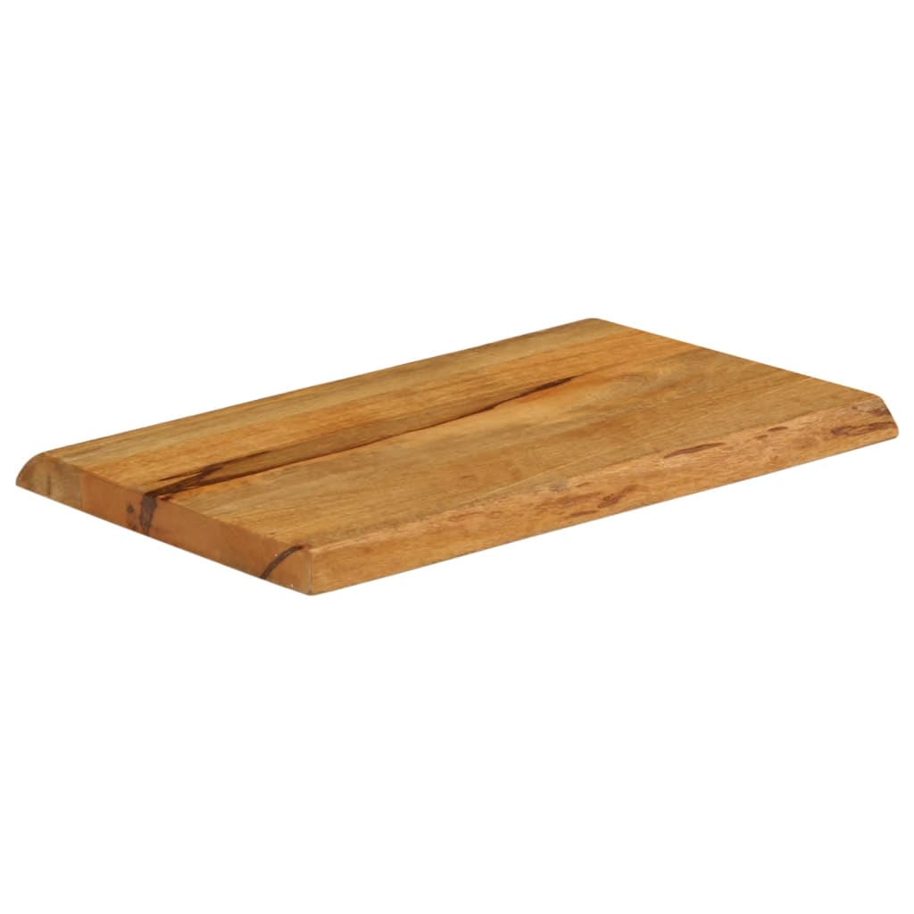 vidaXL Table Top 50x40x3.8 cm Live Edge Solid Wood Mango