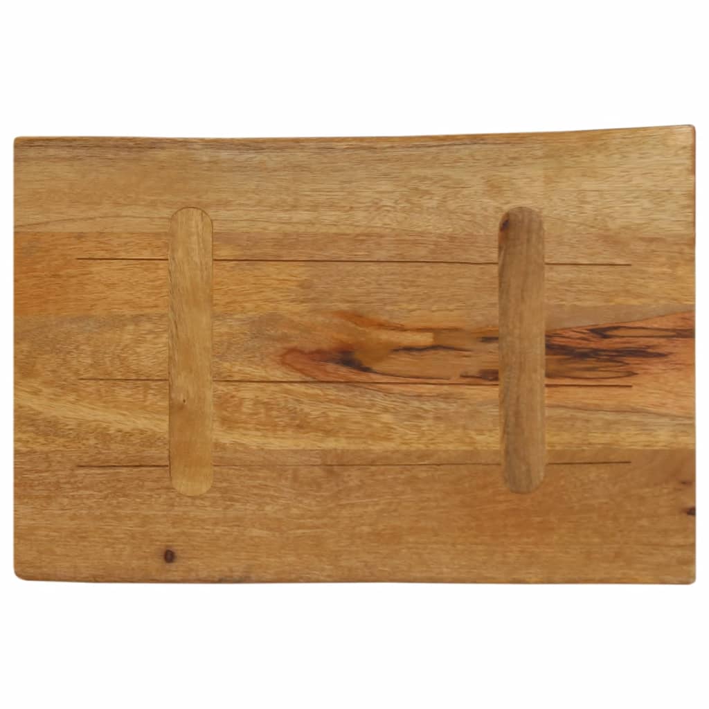 vidaXL Table Top 50x40x3.8 cm Live Edge Solid Wood Mango