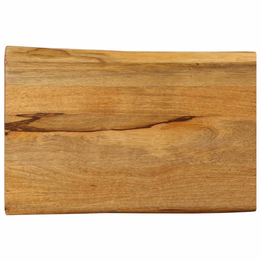 vidaXL Table Top 60x40x3.8 cm Live Edge Solid Wood Mango