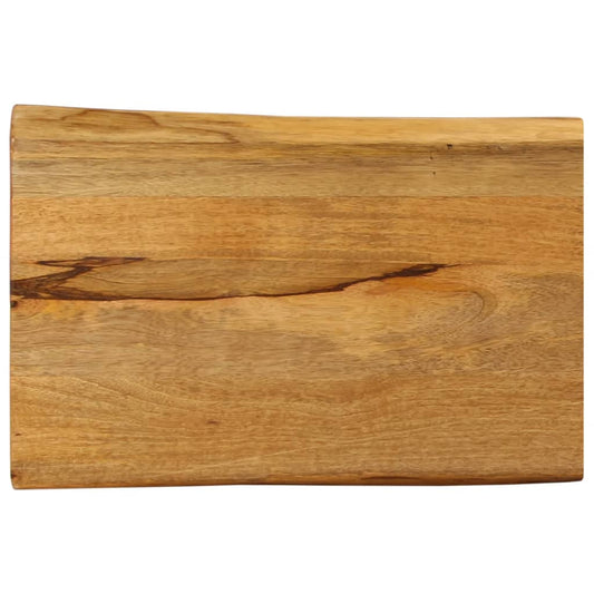 vidaXL Table Top 70x40x3.8 cm Live Edge Solid Wood Mango