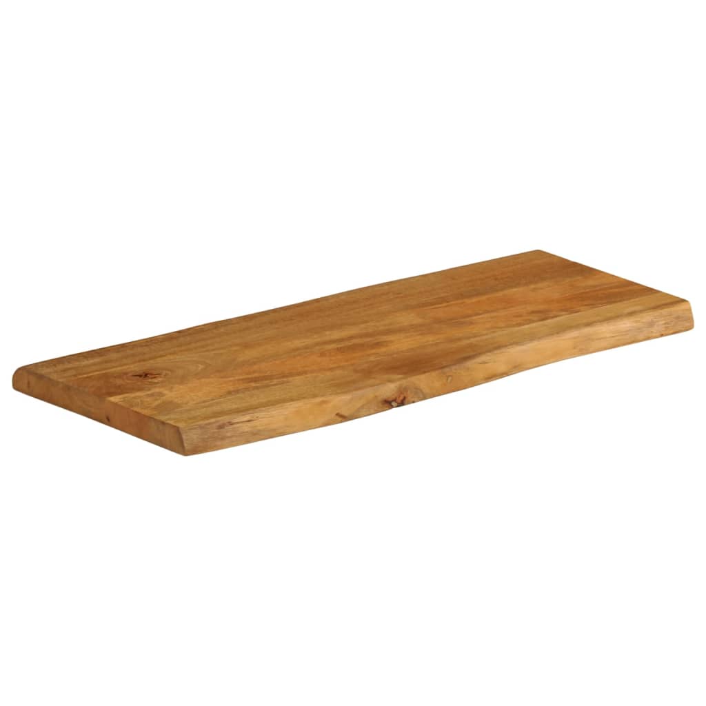 vidaXL Table Top 80x40x3.8 cm Live Edge Solid Wood Mango