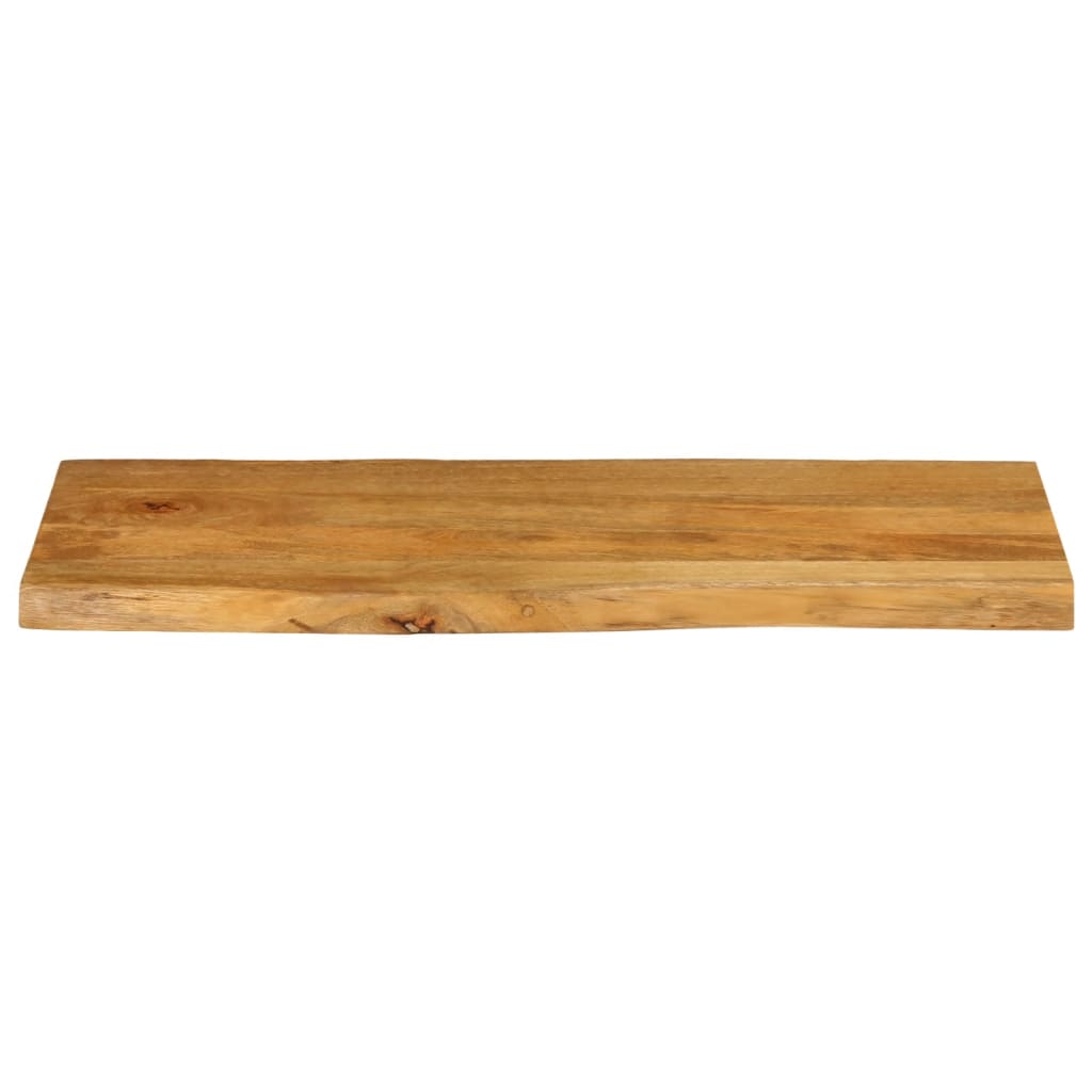 vidaXL Table Top 80x40x3.8 cm Live Edge Solid Wood Mango