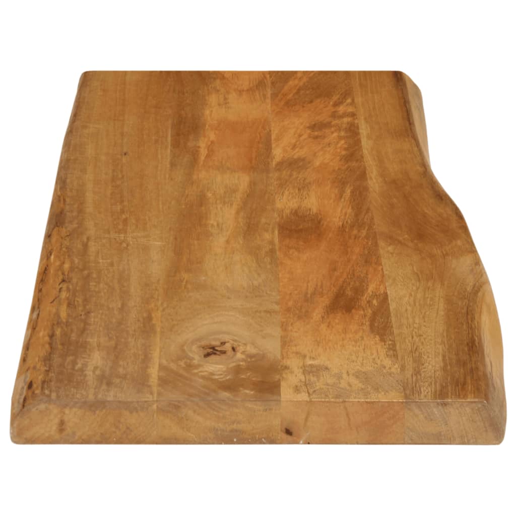 vidaXL Table Top 80x40x3.8 cm Live Edge Solid Wood Mango