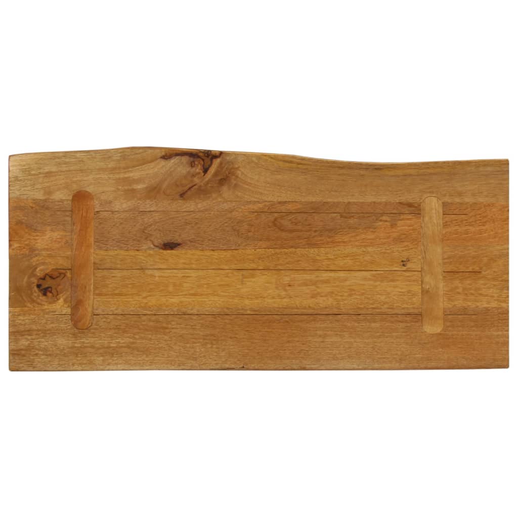 vidaXL Table Top 80x40x3.8 cm Live Edge Solid Wood Mango