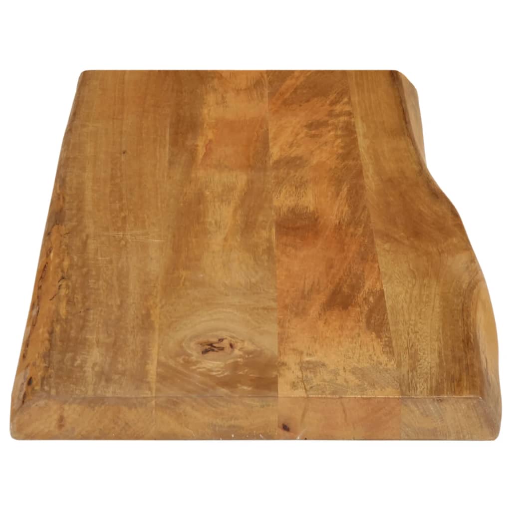 vidaXL Table Top 90x40x3.8 cm Live Edge Solid Wood Mango