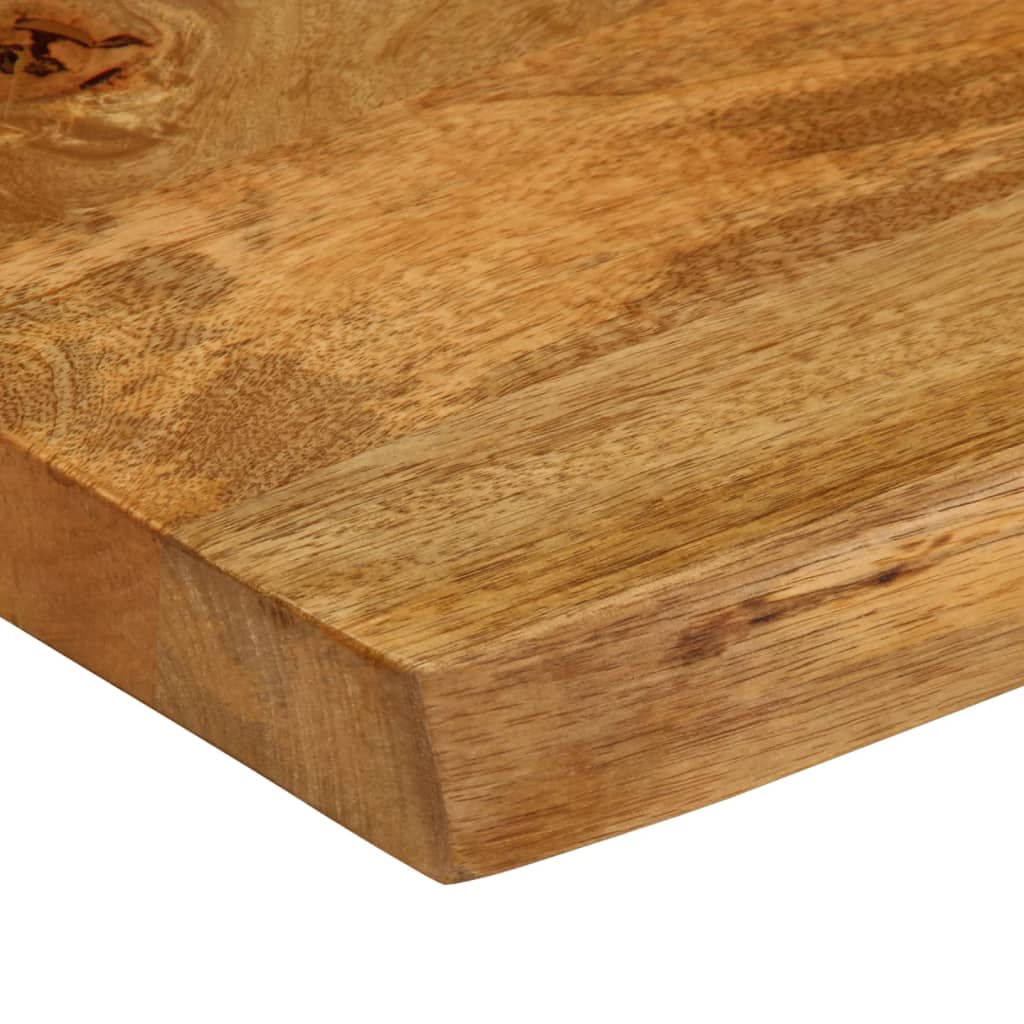 vidaXL Table Top 90x40x3.8 cm Live Edge Solid Wood Mango