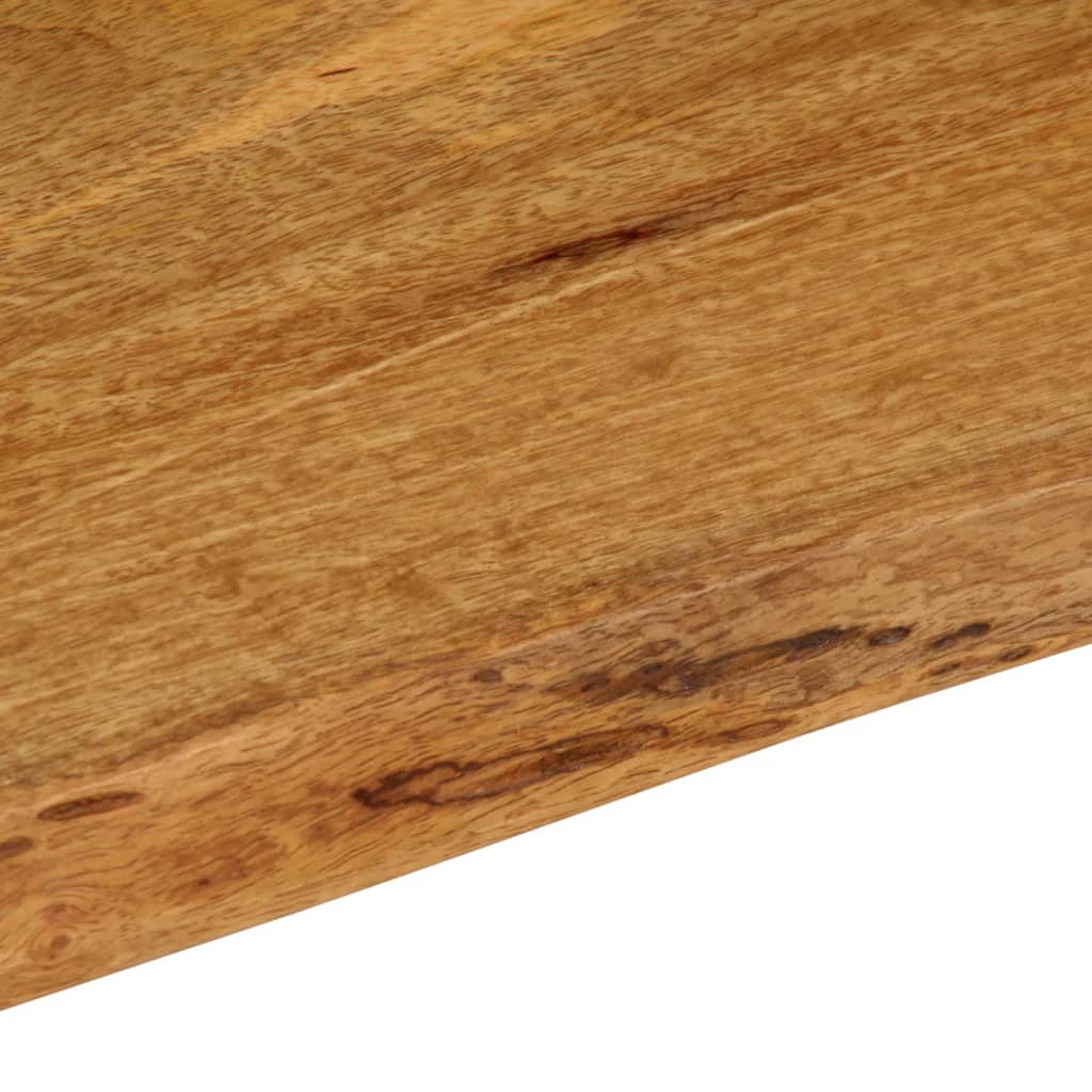 vidaXL Table Top 90x40x3.8 cm Live Edge Solid Wood Mango
