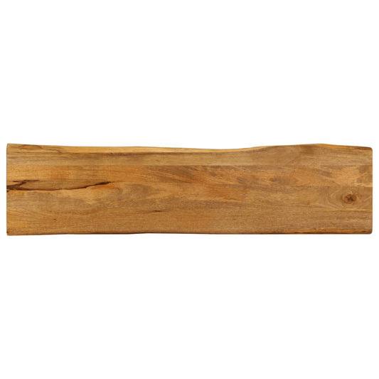 vidaXL Table Top 180x40x3.8 cm Live Edge Solid Wood Mango