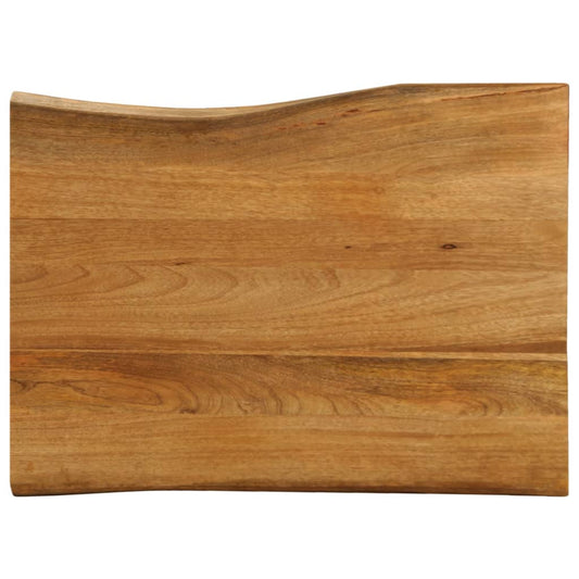 vidaXL Table Top 70x60x3.8 cm Live Edge Solid Wood Mango