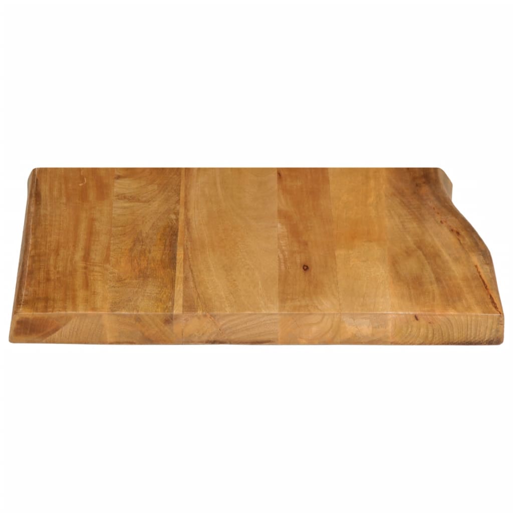 vidaXL Table Top 80x80x3.8 cm Live Edge Solid Wood Mango