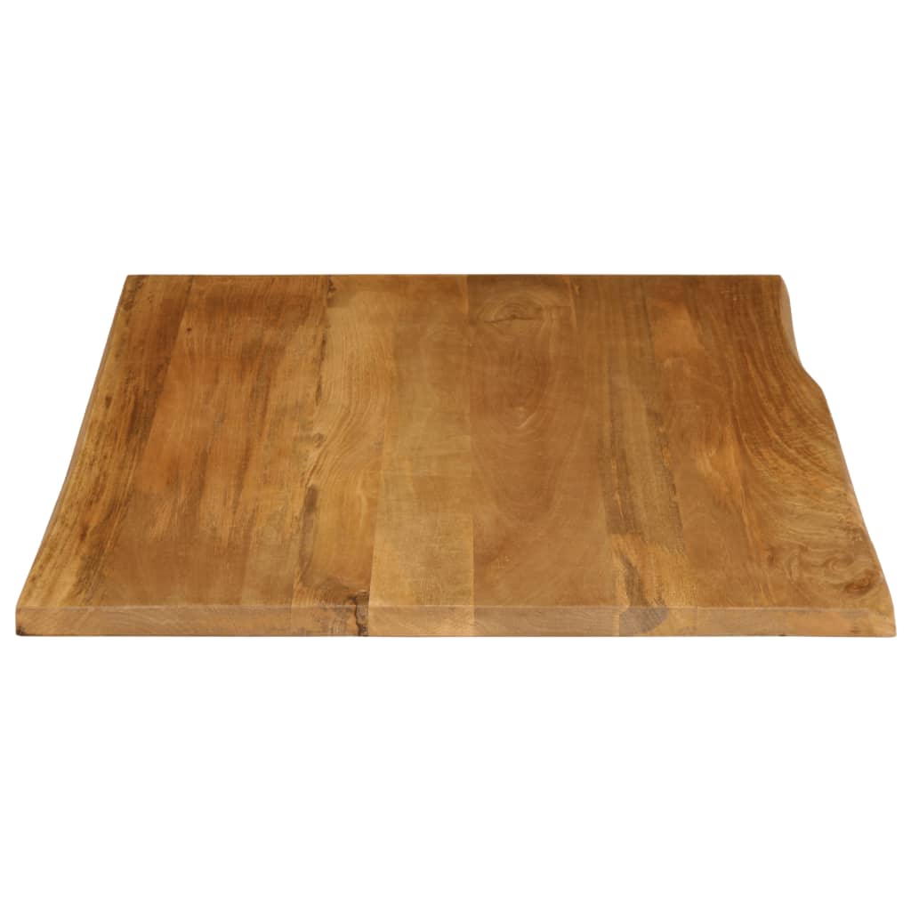 vidaXL Table Top 90x80x3.8 cm Live Edge Solid Wood Mango