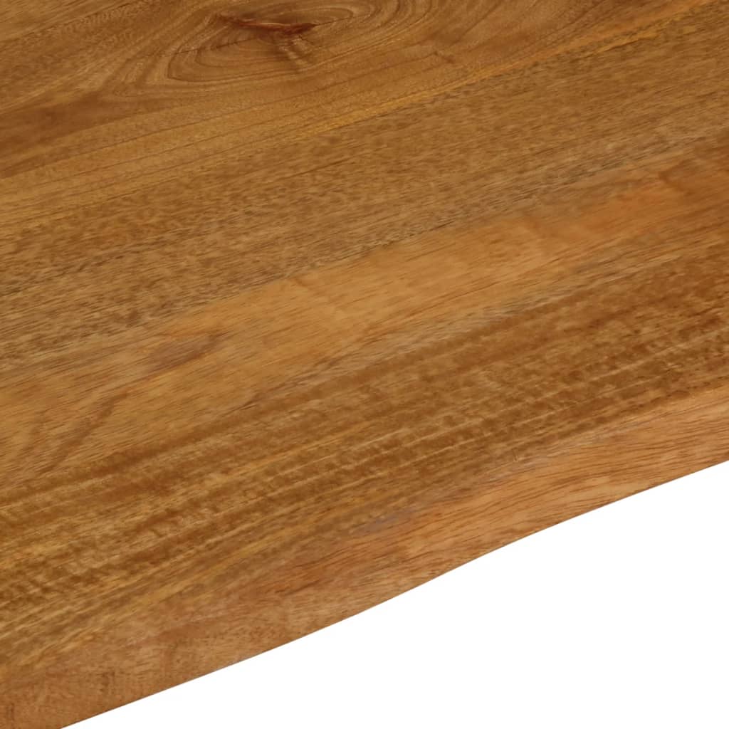 vidaXL Table Top 110x80x3.8 cm Live Edge Solid Wood Mango