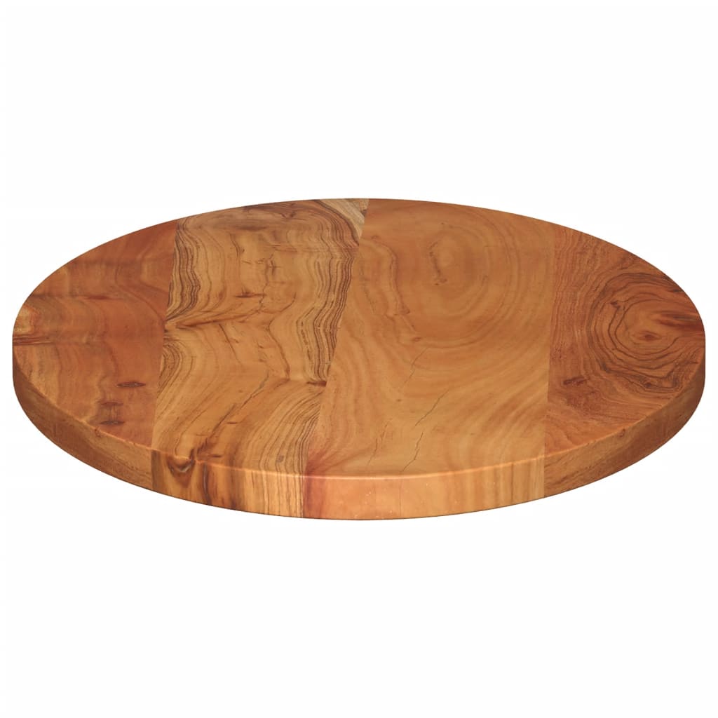 Table Top 110x50x3.8 cm Oval Solid Wood Acacia