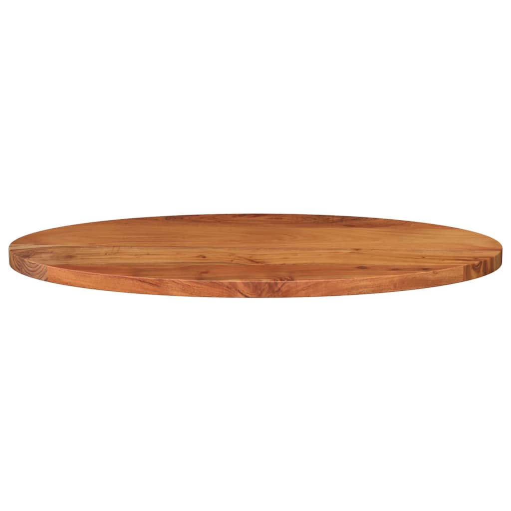 Table Top 120x50x3.8 cm Oval Solid Wood Acacia