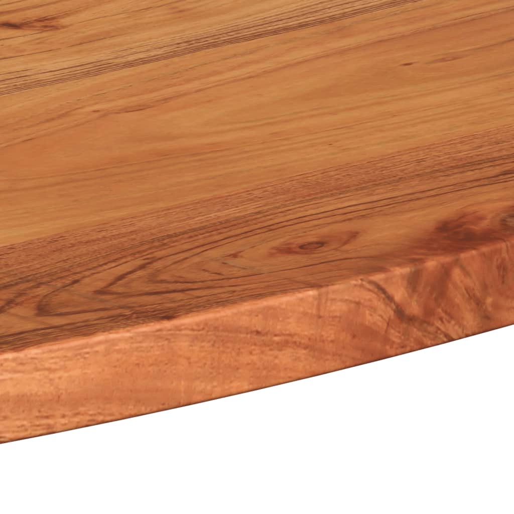 Table Top 120x50x3.8 cm Oval Solid Wood Acacia