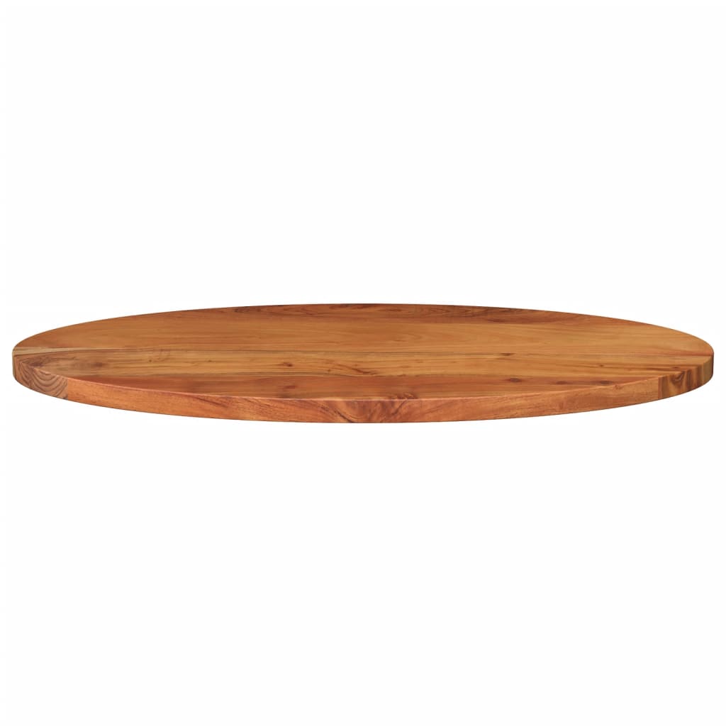 Table Top 140x60x3.8 cm Oval Solid Wood Acacia
