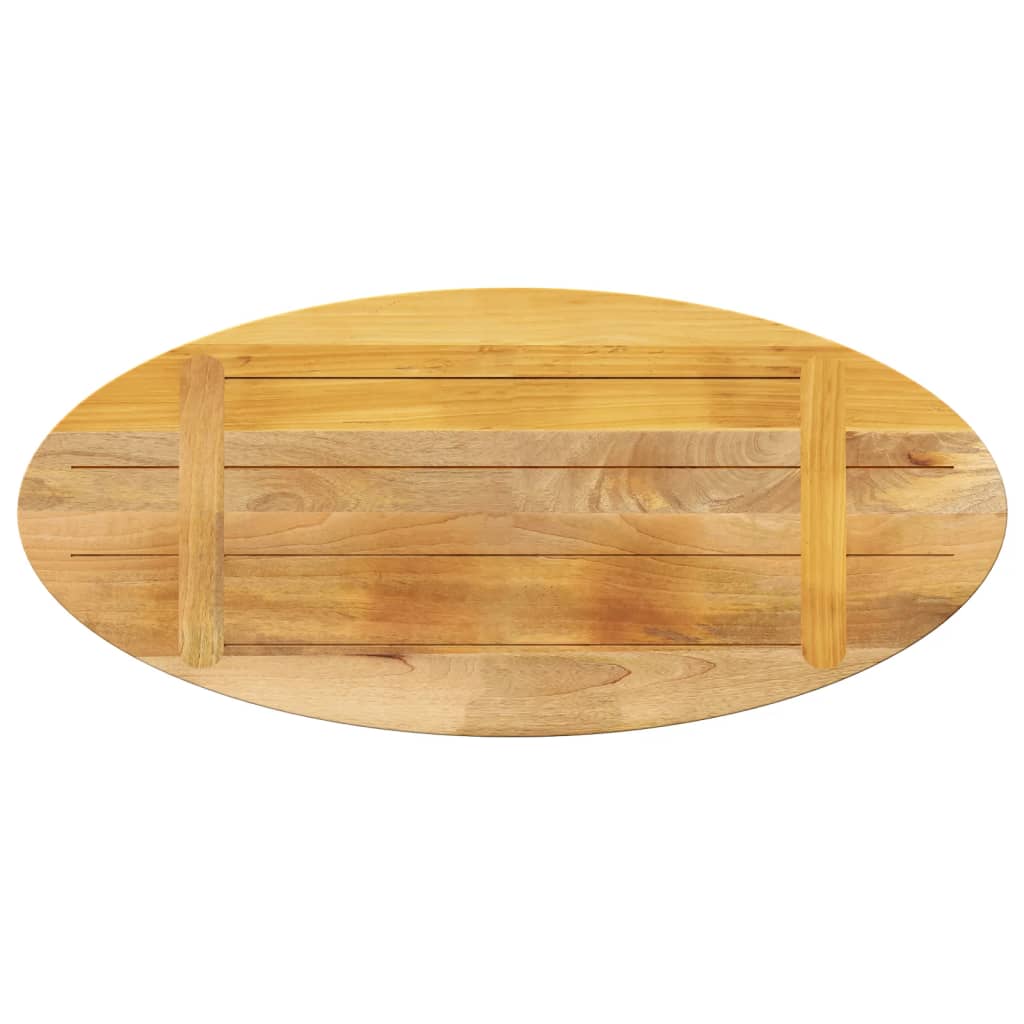 vidaXL Table Top 80x40x2.5 cm Oval Solid Wood Mango