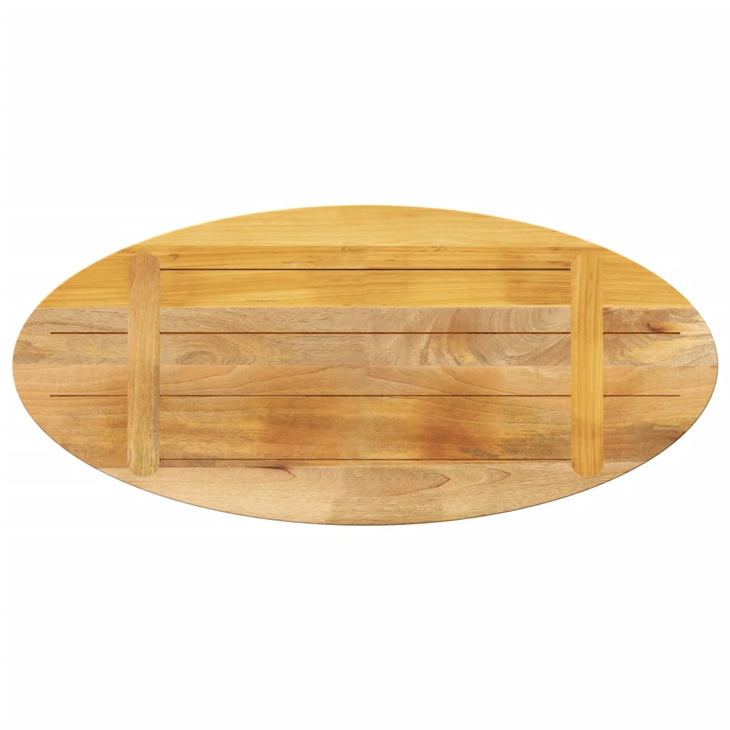 vidaXL Table Top 80x40x3.8 cm Oval Solid Wood Mango