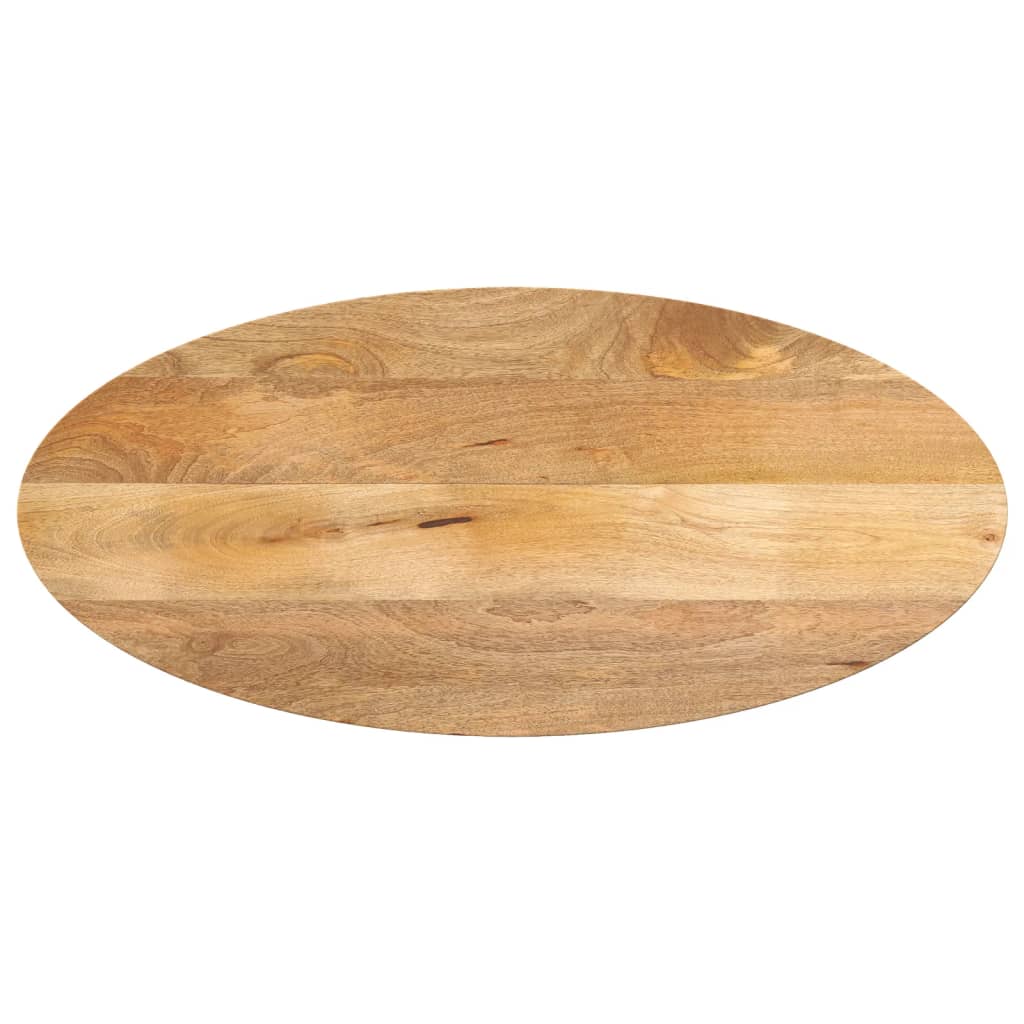 vidaXL Table Top 80x40x2.5 cm Oval Solid Wood Mango