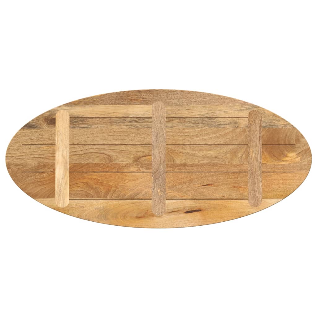 vidaXL Table Top 90x40x2.5 cm Oval Solid Wood Mango