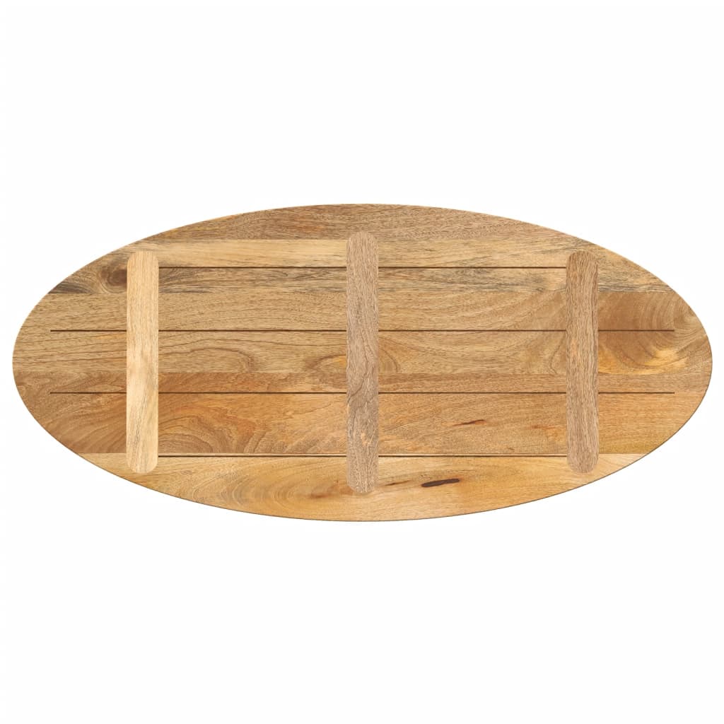 vidaXL Table Top 100x50x2.5 cm Oval Solid Wood Mango